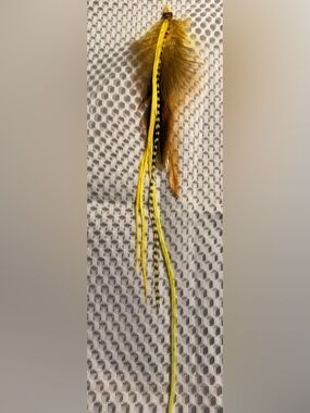 Yellow Festival Feather Hair Extension